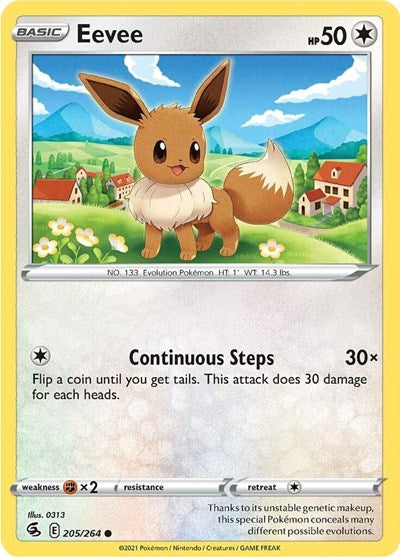 Eevee (SWSH08: Fusion Strike) Light Play