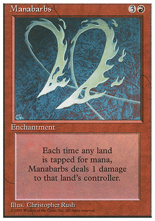 Manabarbs (4th Edition) Light Play