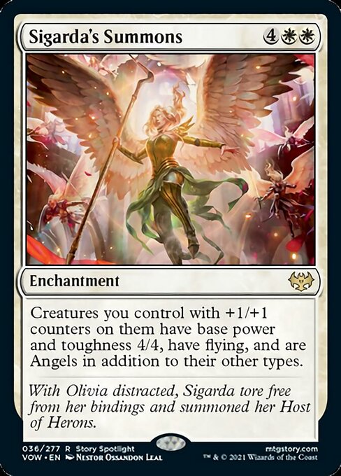 Sigarda's Summons (Innistrad: Crimson Vow) Light Play Foil