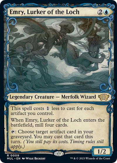 Emry, Lurker of the Loch (March of the Machine: Multiverse Legends) Damaged / Poor Foil