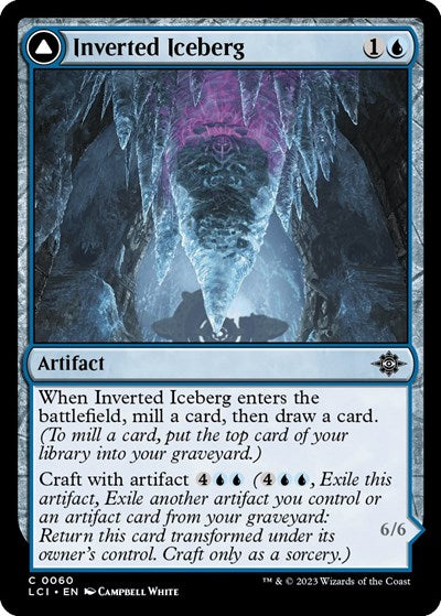 Inverted Iceberg (The Lost Caverns of Ixalan) Light Play