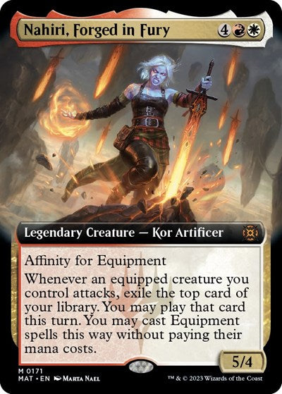 Nahiri, Forged in Fury (Extended Art) (March of the Machine: The Aftermath) Near Mint