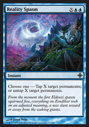 Reality Spasm (Rise of the Eldrazi) Light Play