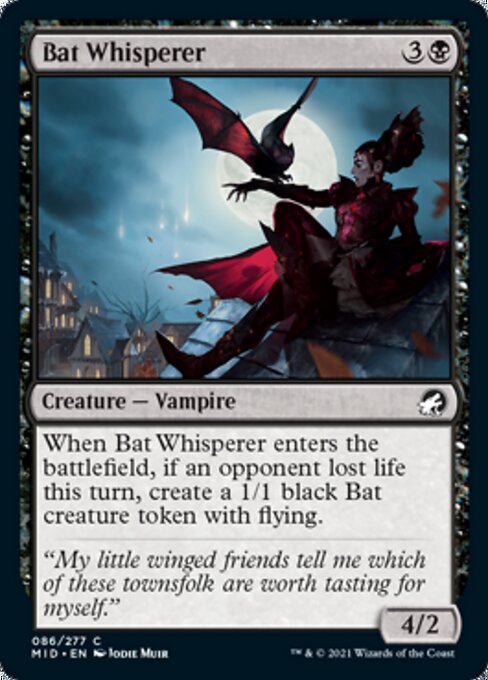 Bat Whisperer (Innistrad: Midnight Hunt) Light Play