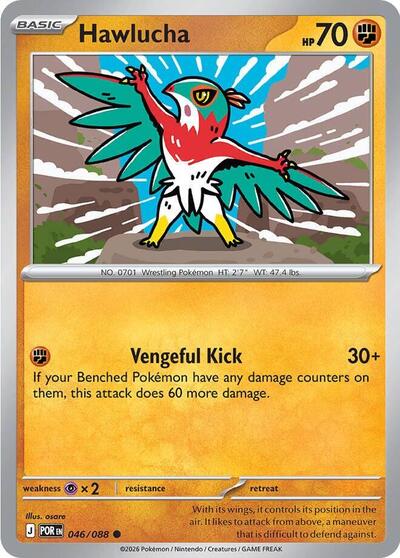 Hawlucha (ME03: Perfect Order) Light Play Reverse Holofoil