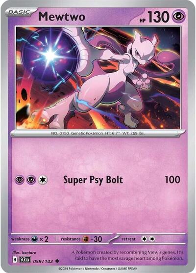 Mewtwo (SV07: Stellar Crown) Light Play