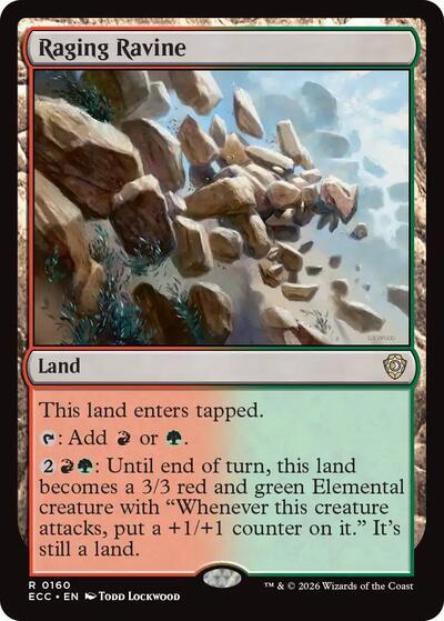 Raging Ravine (Commander: Lorwyn Eclipsed) Light Play