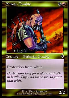 Shivan Zombie (Invasion) Light Play