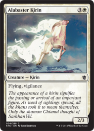 Alabaster Kirin (Khans of Tarkir) Light Play