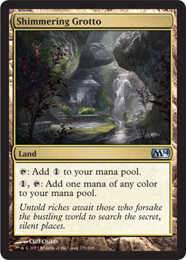 Shimmering Grotto (Magic 2014 Core Set) Light Play