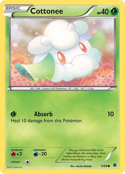 Cottonee (9) (Emerging Powers) Medium Play
