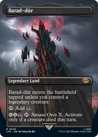 Barad-dur (0340) (Borderless) (Universes Beyond: The Lord of the Rings: Tales of Middle-earth) Light Play