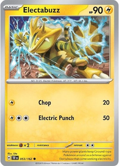 Electabuzz (SV05: Temporal Forces) Light Play Reverse Holofoil