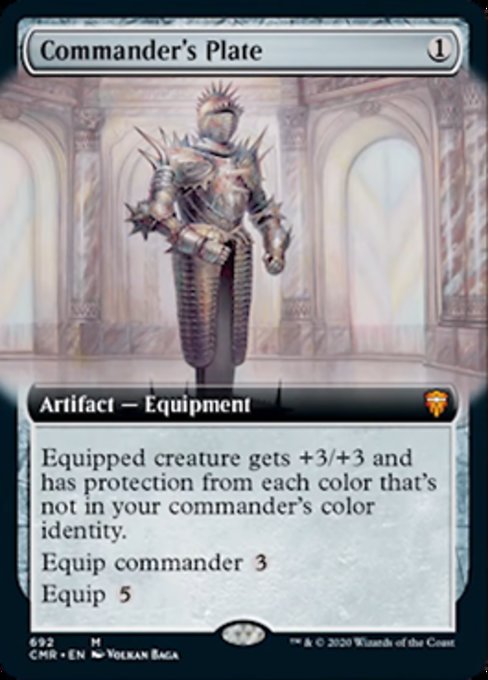 Commander's Plate (Extended Art) (Commander Legends) Near Mint