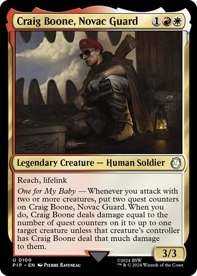 Craig Boone, Novac Guard (Universes Beyond: Fallout) Light Play