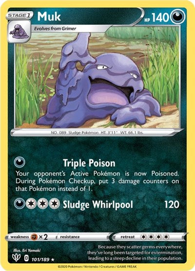 Muk (SWSH03: Darkness Ablaze) Light Play