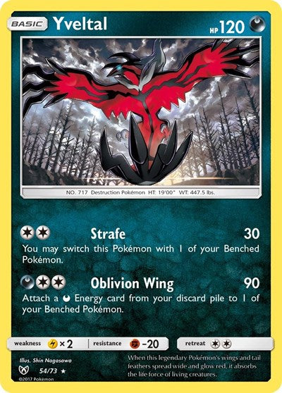 Yveltal (Shining Legends) Medium Play Holofoil