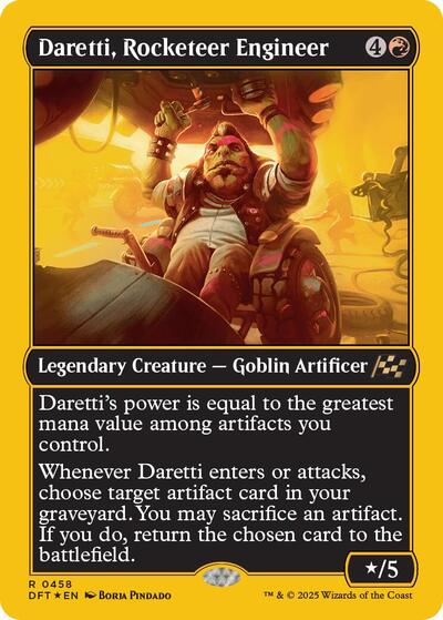 Daretti, Rocketeer Engineer (First-Place Foil) (Aetherdrift) Light Play Foil