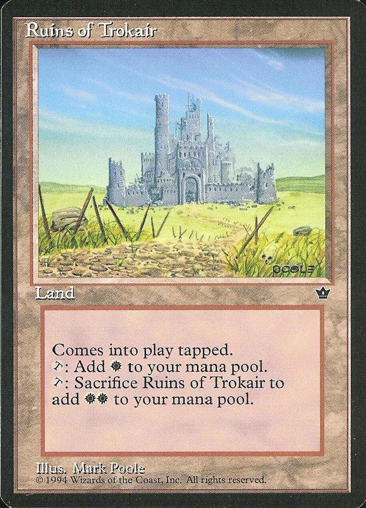 Ruins of Trokair (Fallen Empires) Light Play