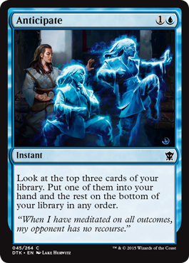 Anticipate (Dragons of Tarkir) Light Play