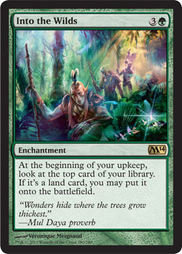 Into the Wilds (Magic 2014 Core Set) Damaged / Poor
