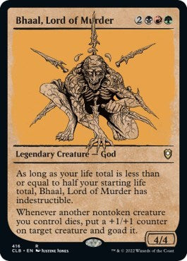 Bhaal, Lord of Murder (Showcase) (Commander Legends: Battle for Baldur's Gate) Light Play