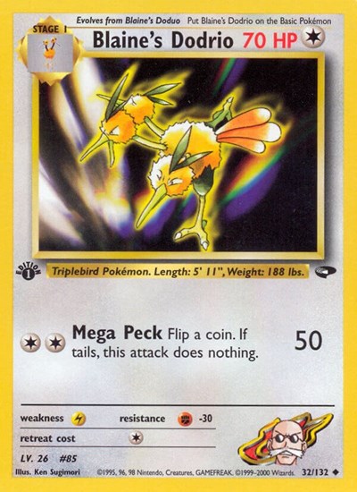 Blaine's Dodrio (Gym Challenge) Medium Play 1st Edition