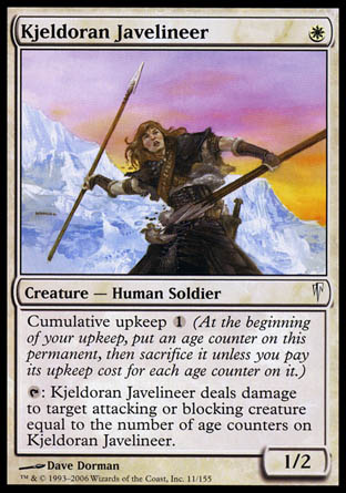 Kjeldoran Javelineer (Coldsnap) Medium Play