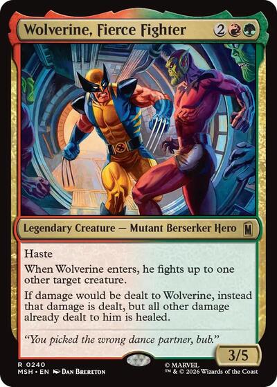 Wolverine, Fierce Fighter (Marvel Super Heroes) Light Play