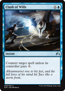 Clash of Wills (Magic Origins) Light Play