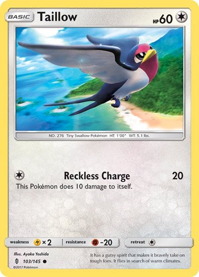 Taillow (SM - Guardians Rising) Heavy Play