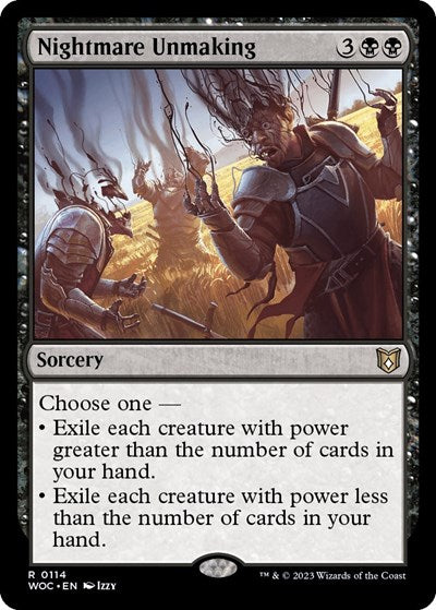 Nightmare Unmaking (Commander: Wilds of Eldraine) Light Play