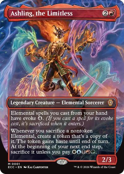 Ashling, the Limitless (Borderless) (Commander: Lorwyn Eclipsed) Near Mint Foil