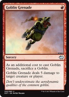Goblin Grenade (Duel Decks: Merfolk vs Goblins) Medium Play