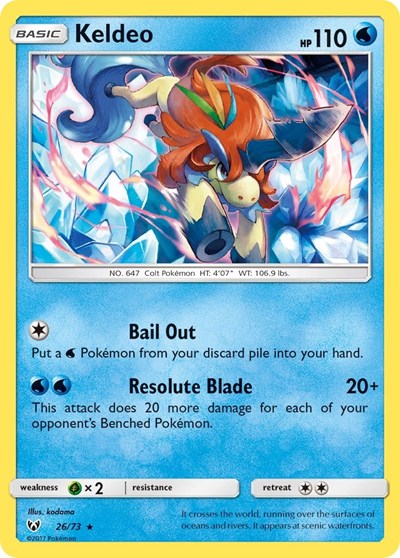 Keldeo (Shining Legends) Light Play Holofoil