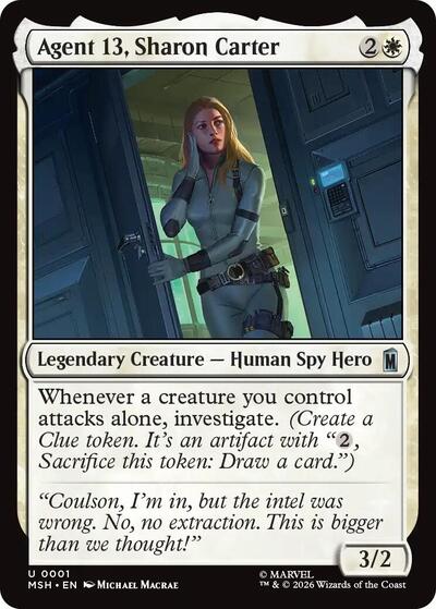 Agent 13, Sharon Carter (Marvel Super Heroes) Light Play