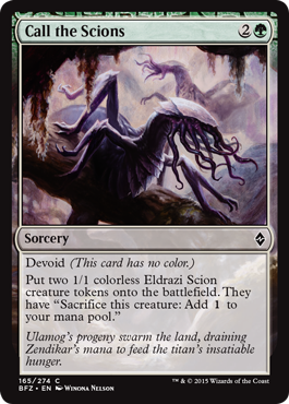 Call the Scions (Battle for Zendikar) Light Play Foil