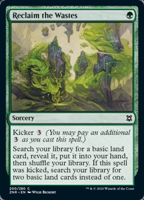 Reclaim the Wastes (Zendikar Rising) Light Play