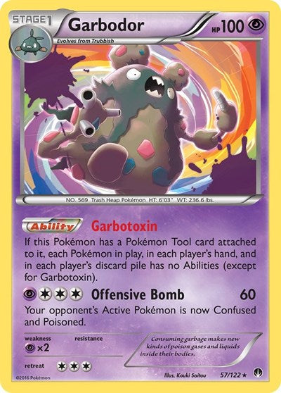 Garbodor (XY - BREAKpoint) Damaged / Poor Holofoil