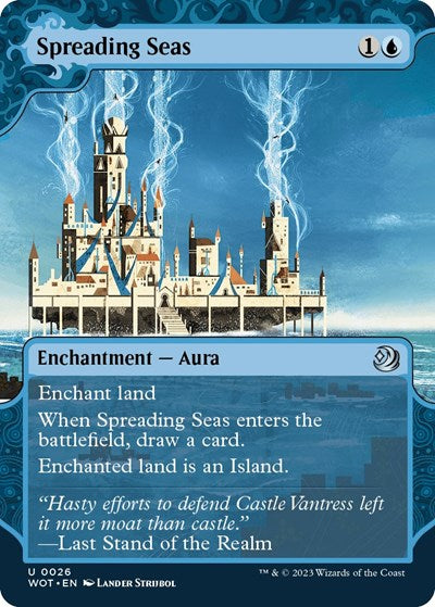 Spreading Seas (Wilds of Eldraine: Enchanting Tales) Light Play