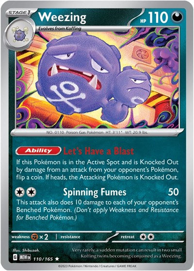 Weezing (Scarlet and Violet: 151) Light Play Holofoil