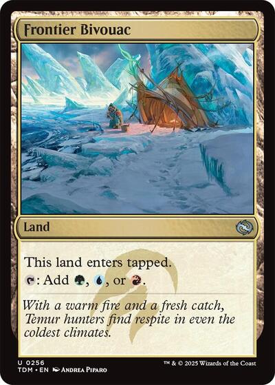 Frontier Bivouac (Tarkir: Dragonstorm) Light Play Foil