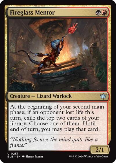 Fireglass Mentor (Bloomburrow) Light Play