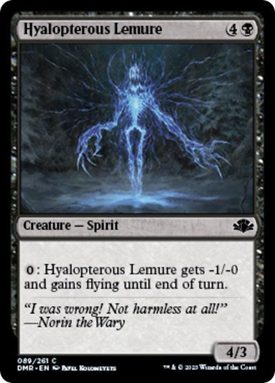 Hyalopterous Lemure (Dominaria Remastered) Light Play