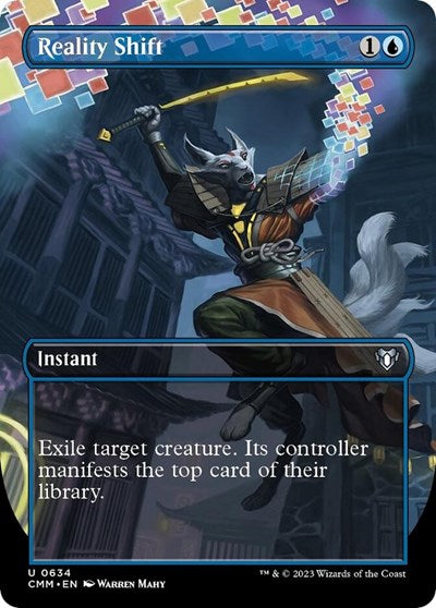 Reality Shift (Borderless) (Commander Masters) Light Play