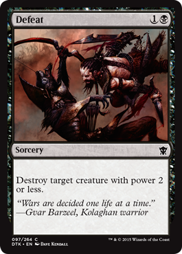 Defeat (Dragons of Tarkir) Light Play