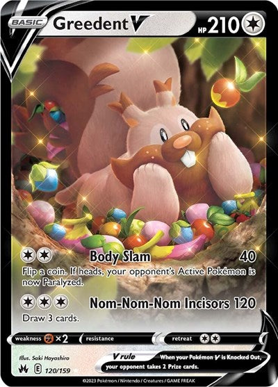 Greedent V (Crown Zenith) Near Mint Holofoil
