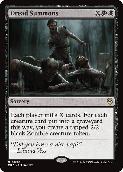 Dread Summons (Commander: Aetherdrift) Light Play