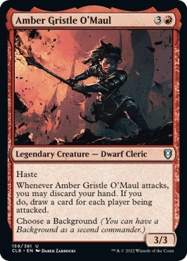 Amber Gristle O'Maul (Commander Legends: Battle for Baldur's Gate) Light Play