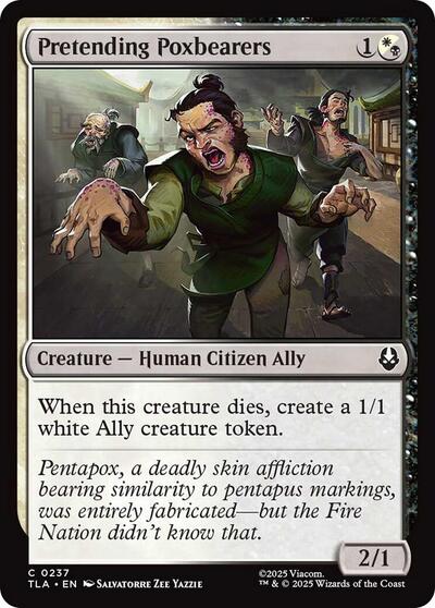 Pretending Poxbearers (Avatar: The Last Airbender) Light Play Foil